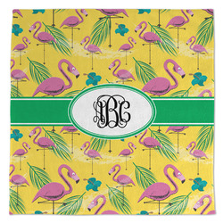 Pink Flamingo Microfiber Dish Towel (Personalized)