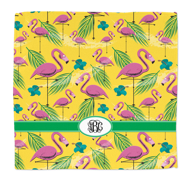 Custom Pink Flamingo Microfiber Dish Rag (Personalized)