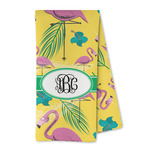 Pink Flamingo Kitchen Towel - Microfiber (Personalized)