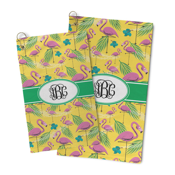 Pink Flamingo Microfiber Golf Towel - PARENT/MAIN