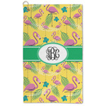 Pink Flamingo Microfiber Golf Towel (Personalized)