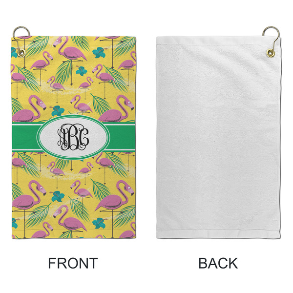 Pink Flamingo Microfiber Golf Towels - Small - APPROVAL