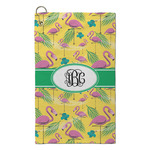 Pink Flamingo Microfiber Golf Towel - Small (Personalized)