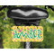 Pink Flamingo Mini License Plate on Bicycle - LIFESTYLE Two holes