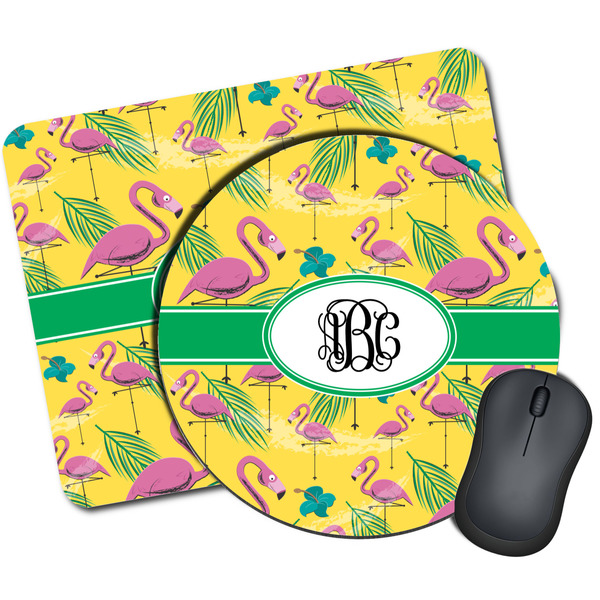 Custom Pink Flamingo Mouse Pad (Personalized)