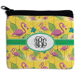 Pink Flamingo Rectangular Coin Purse (Personalized)