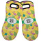 Pink Flamingo Neoprene Oven Mitts - Set of 2 w/ Monogram
