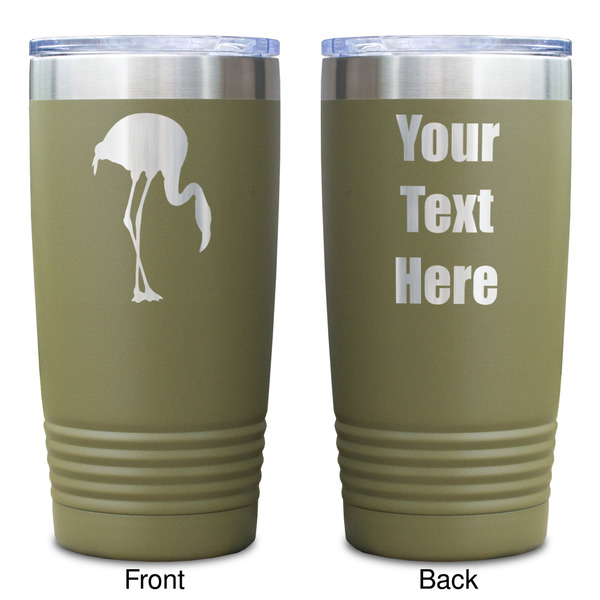 Pink Flamingo Olive Polar Camel Tumbler - 20oz - Double Sided - Approval