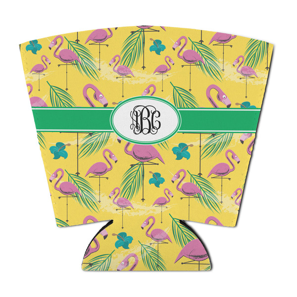 Pink Flamingo Party Cup Sleeves - with bottom - FRONT