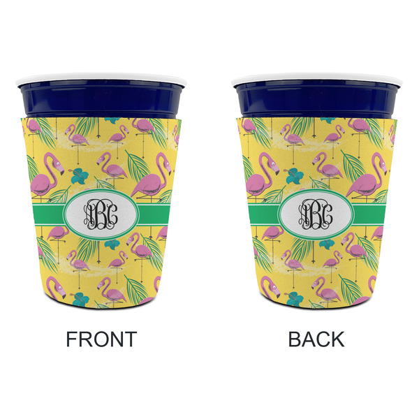 Pink Flamingo Party Cup Sleeves - without bottom - Approval