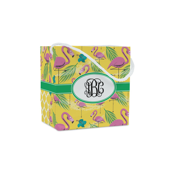 Custom Pink Flamingo Party Favor Gift Bags - Matte (Personalized)
