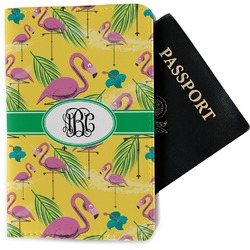 Pink Flamingo Passport Holder - Fabric (Personalized)