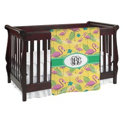 Pink Flamingo Baby Blanket (Personalized)