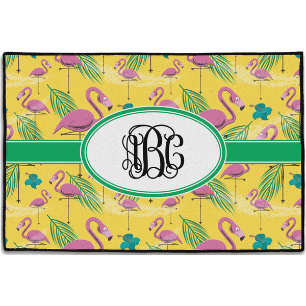 Pink Flamingo Personalized Door Mat - 36x24 (APPROVAL)