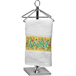 Pink Flamingo Cotton Finger Tip Towel (Personalized)