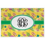Pink Flamingo Laminated Placemat w/ Monogram