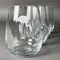 Pink Flamingo Stemless Wine Glasses (Set of 4)