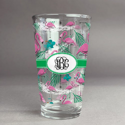 Pink Flamingo Pint Glass - Full Print (Personalized)