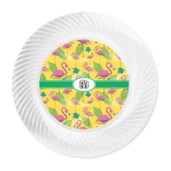 Pink Flamingo Plastic Party Dinner Plates - 10" (Personalized)