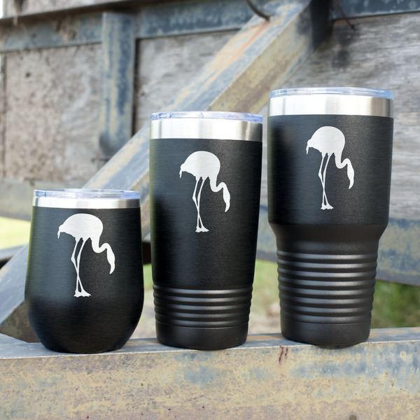 Pink Flamingo Polar Camel Tumblers - Group Shot