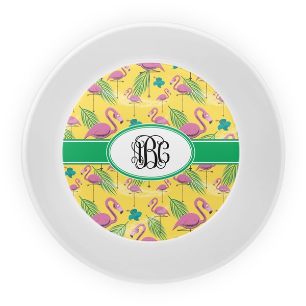 Pink Flamingo Melamine Bowl - Center