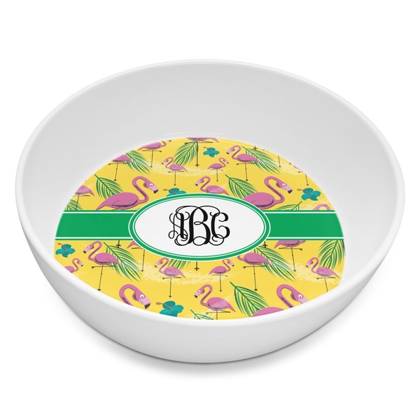 Custom Pink Flamingo Melamine Bowl - 8 oz (Personalized)