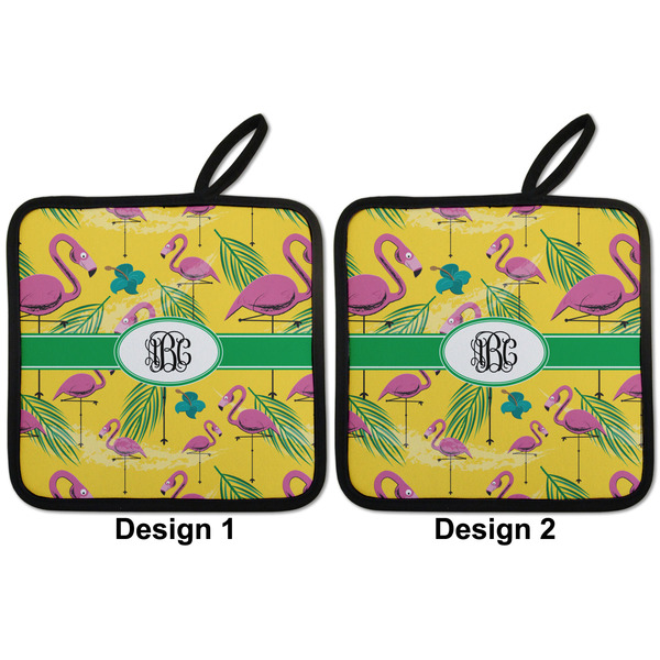 Pink Flamingo Pot Holders - Set of 2 APPROVAL