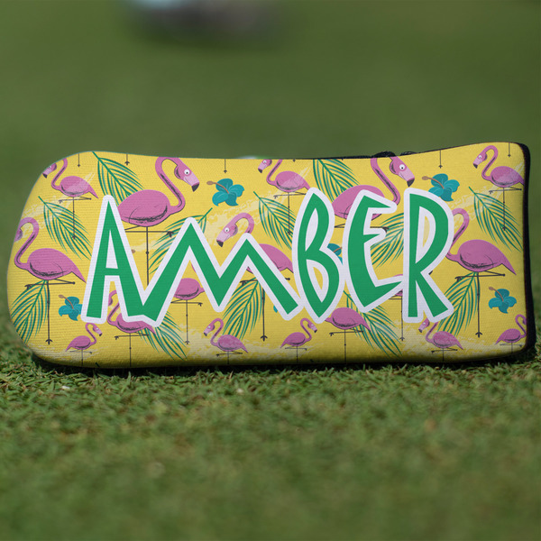 Custom Pink Flamingo Blade Putter Cover (Personalized)