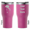 Pink Flamingo RTIC Tumbler - Magenta - Double Sided - Front & Back