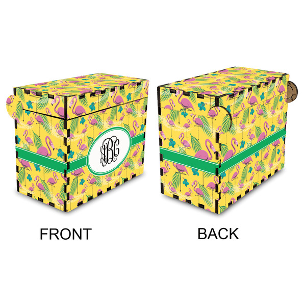 Pink Flamingo Recipe Box - Full Color - Approval