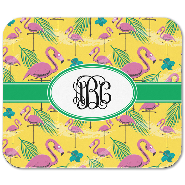 Pink Flamingo Rectangular Mouse Pad - APPROVAL