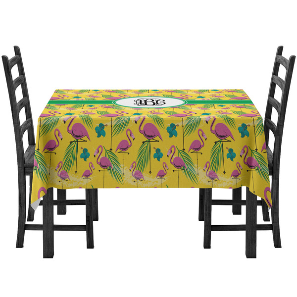 Pink Flamingo Rectangular Tablecloths - Side View