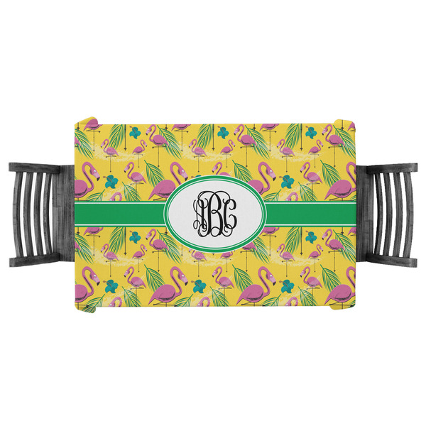 Custom Pink Flamingo Tablecloth - 58"x58" (Personalized)