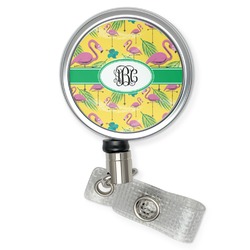 Pink Flamingo Retractable Badge Reel (Personalized)