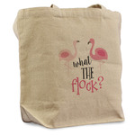 Pink Flamingo Reusable Cotton Grocery Bag - Single
