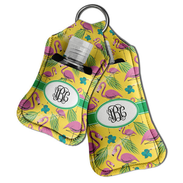 Pink Flamingo Sanitizer Holder Keychain - Both in Case (PARENT)