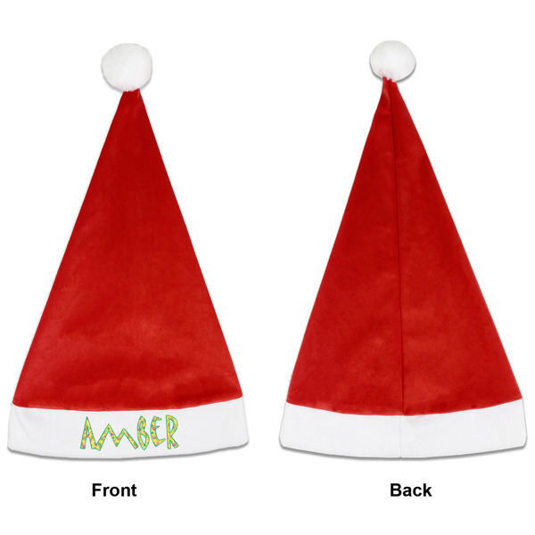 Pink Flamingo Santa Hats - Front and Back (Single Print) APPROVAL