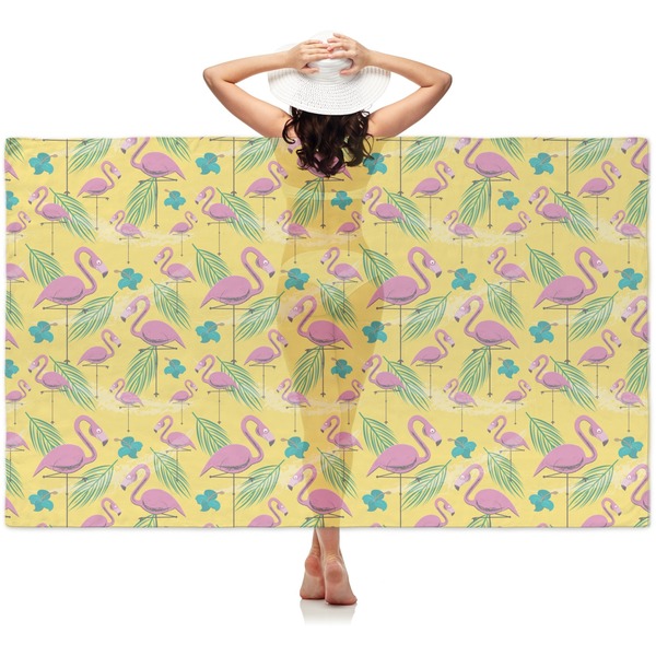 Custom Pink Flamingo Sheer Sarong