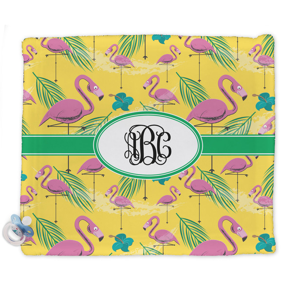Custom Pink Flamingo Security Blankets - Double Sided (Personalized)