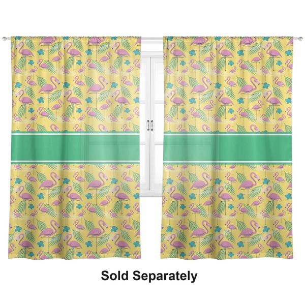 Pink Flamingo Sheer Curtains