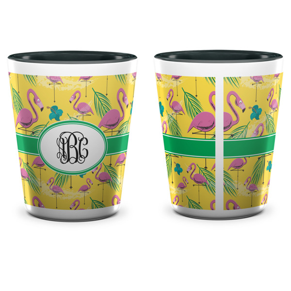Pink Flamingo Shot Glass - Two Tone - APPROVAL