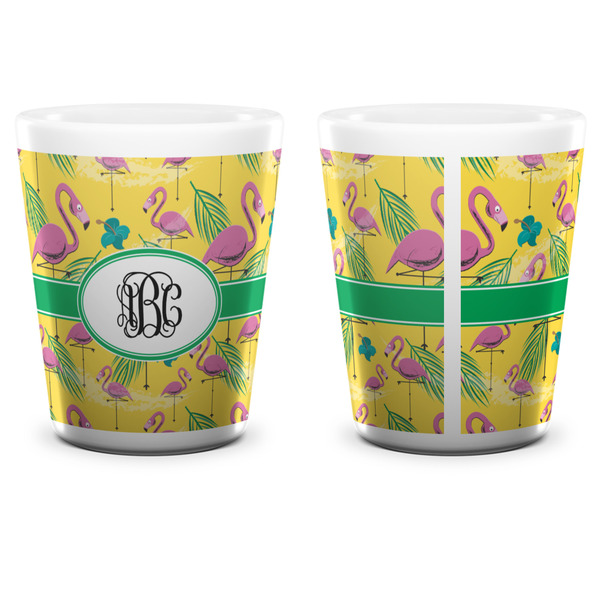 Pink Flamingo Shot Glass - White - APPROVAL