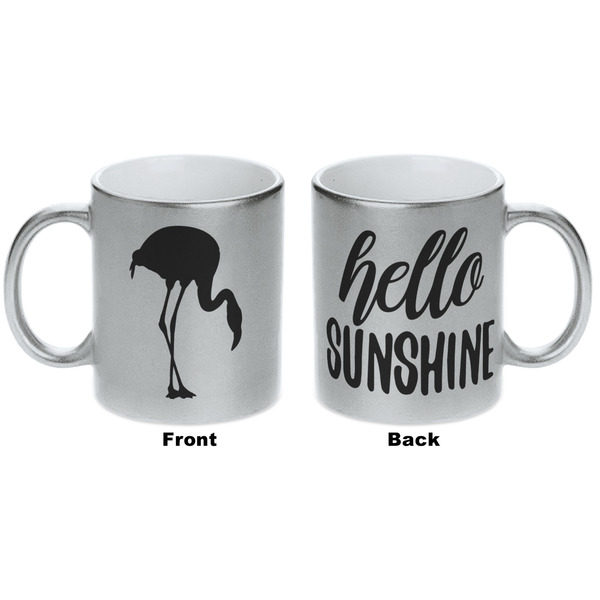 Pink Flamingo Silver Mug - Approval