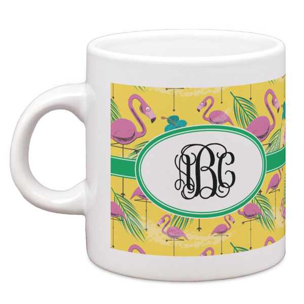 Custom Pink Flamingo Espresso Cup (Personalized)