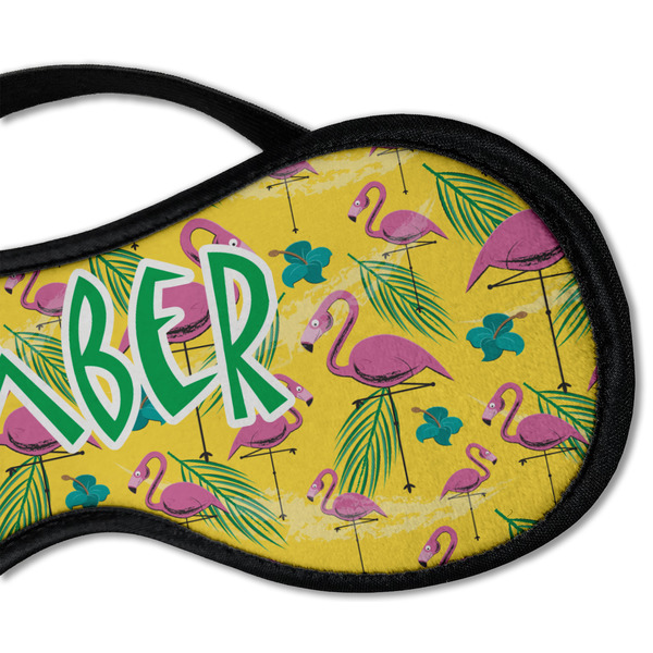 Pink Flamingo Sleeping Eye Mask - DETAIL Large