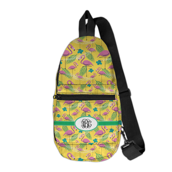 Custom Pink Flamingo Sling Bag (Personalized)