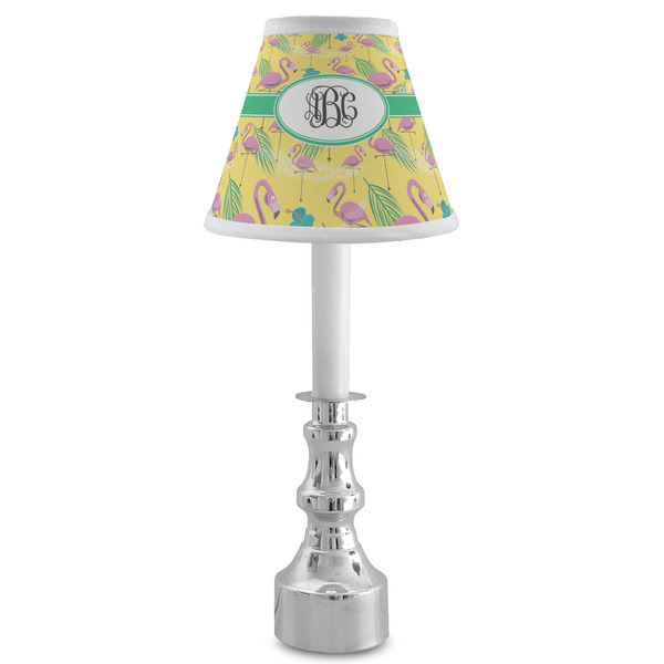 Pink Flamingo Small Chandelier Lamp - LIFESTYLE (on candle stick)