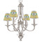Pink Flamingo Small Chandelier Shade - LIFESTYLE (on chandelier)