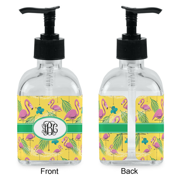 Pink Flamingo Glass Soap/Lotion Dispenser - Approval