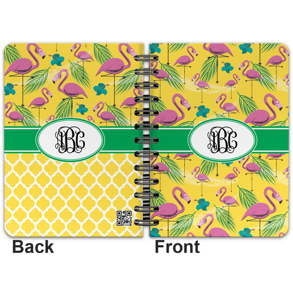 Pink Flamingo Spiral Journal 5 x 7 - Apvl